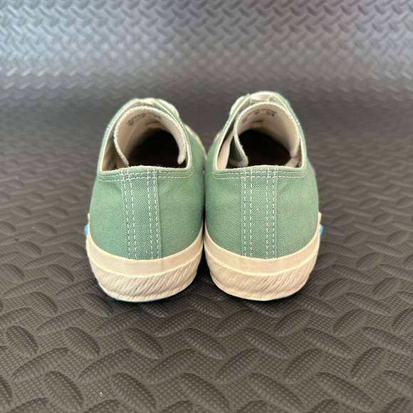 Shoes Like Pottery Low GREEN Cotton canvas sz US 8 Unisex Made n Japan Excellent - Picture 4 of 6
